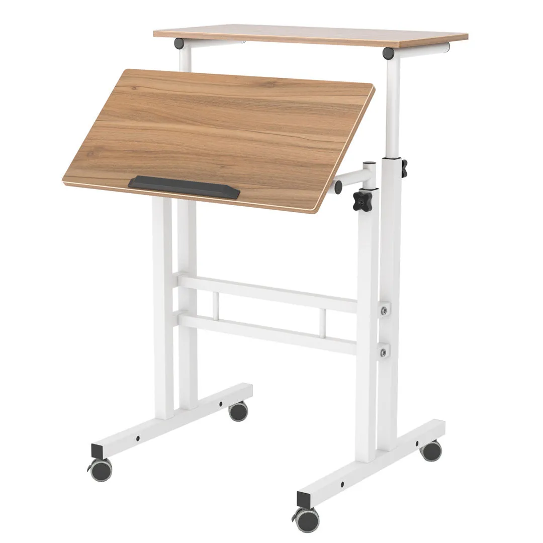 Crumpton Height Adjustable Standing Desk Symple Stuff Color: Oak