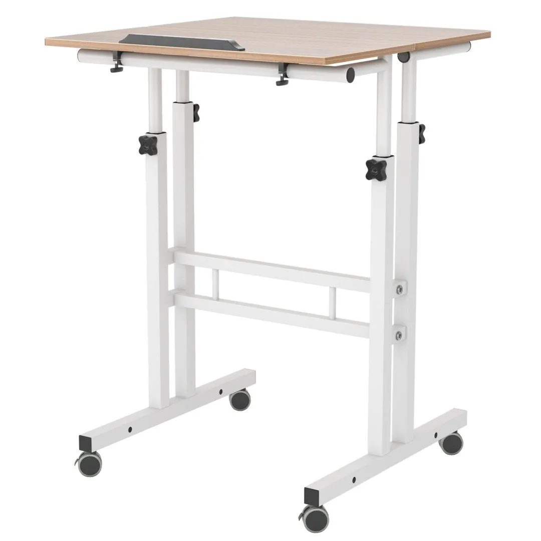 Crumpton Height Adjustable Standing Desk Symple Stuff Color: Oak