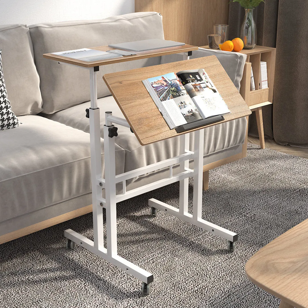 Crumpton Height Adjustable Standing Desk Symple Stuff Color: Oak