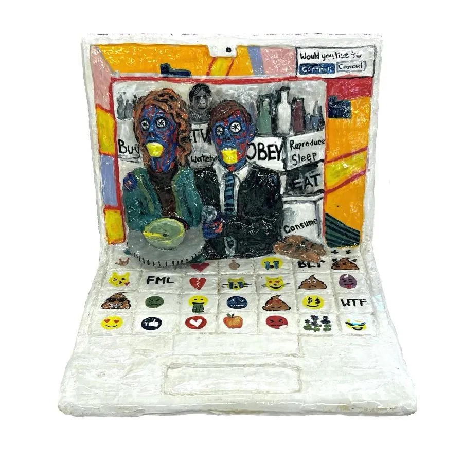 Dasha Bazanova, "Buy Obey Laptop"