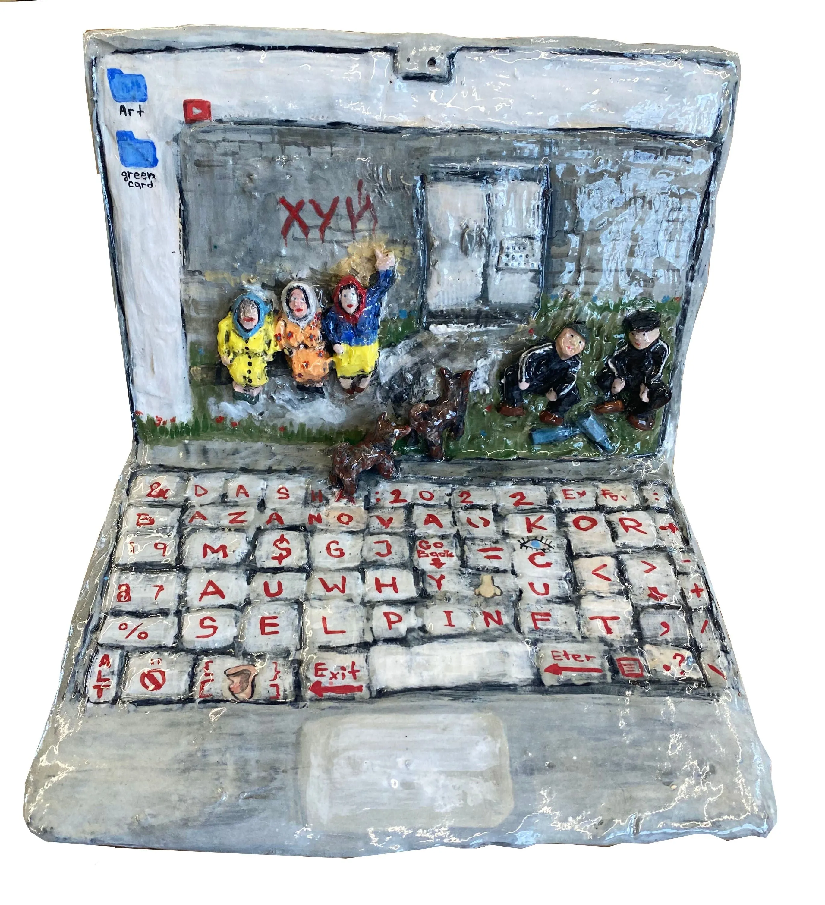 Dasha Bazanova, "Hui Graffiti Laptop"