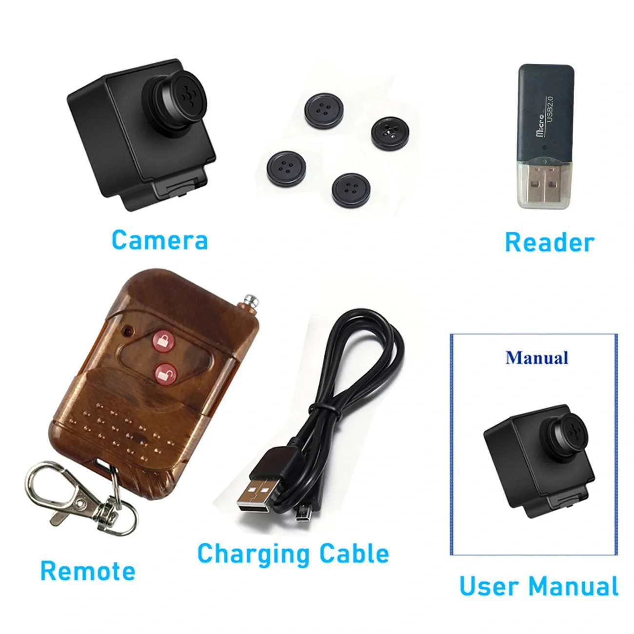Discreet Button Spy Camera
