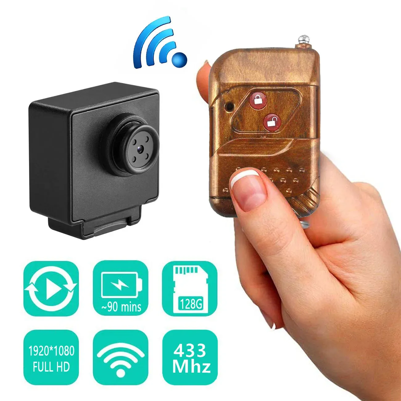 Discreet Button Spy Camera