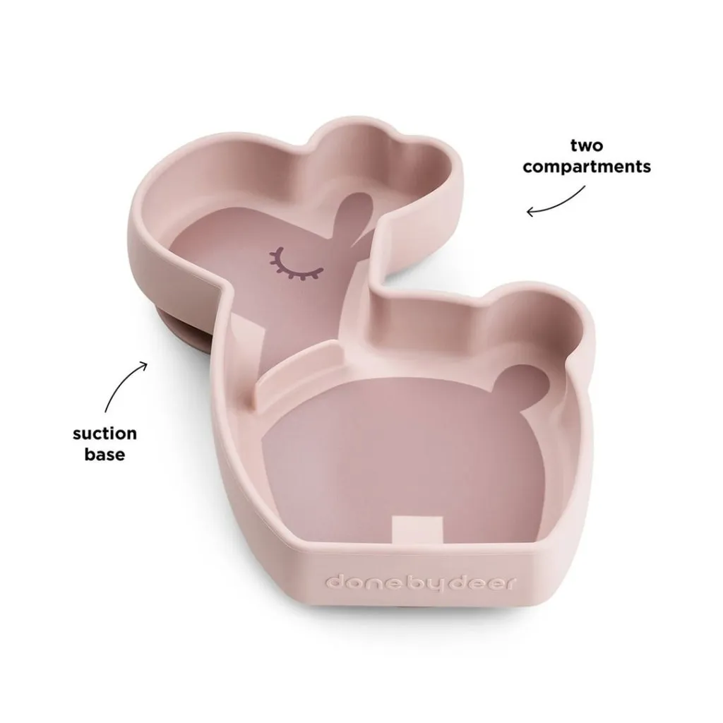 DONE BY DEER Silicone Stick&Stay snack plate Lalee - Powder