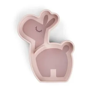 DONE BY DEER Silicone Stick&Stay snack plate Lalee - Powder