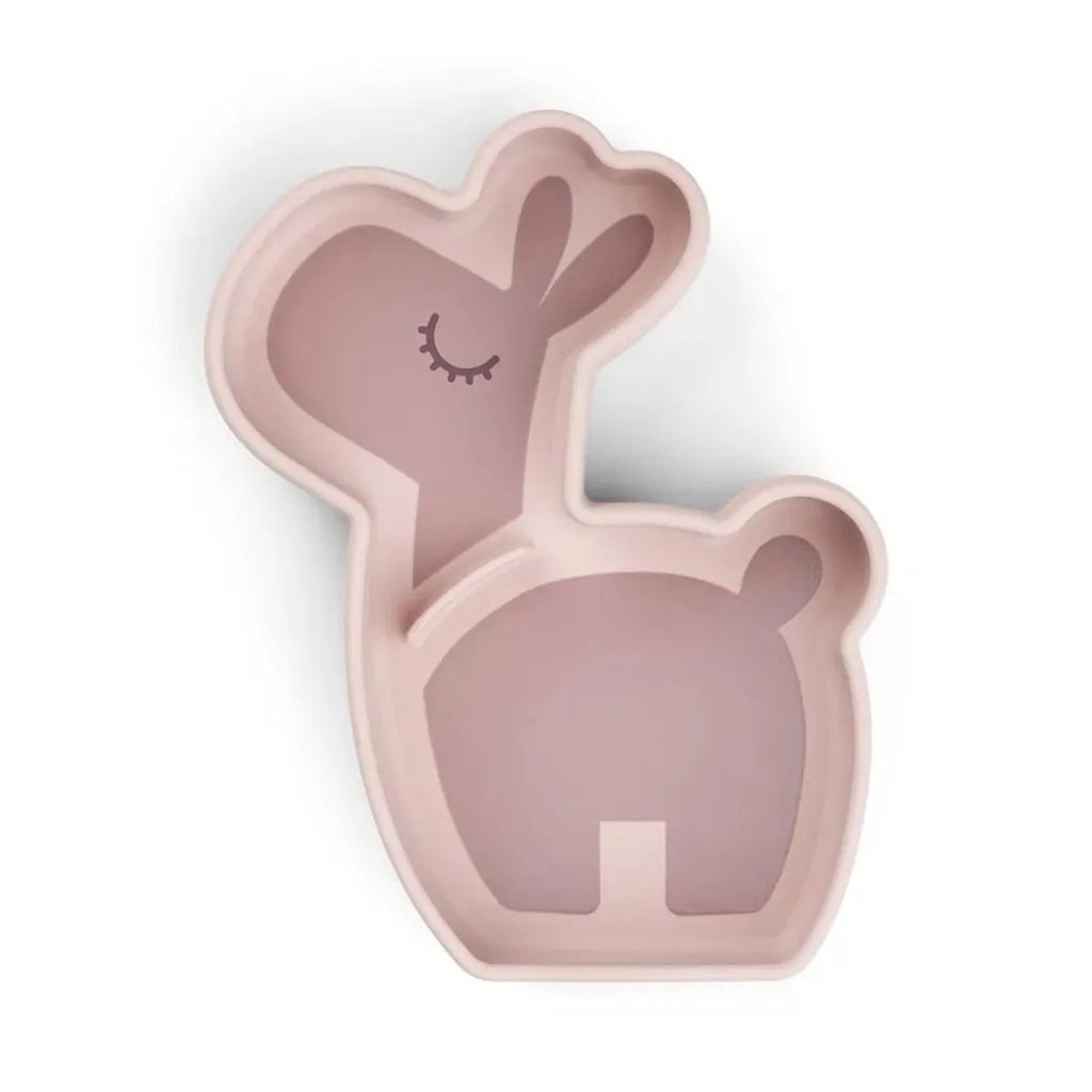 DONE BY DEER Silicone Stick&Stay snack plate Lalee - Powder