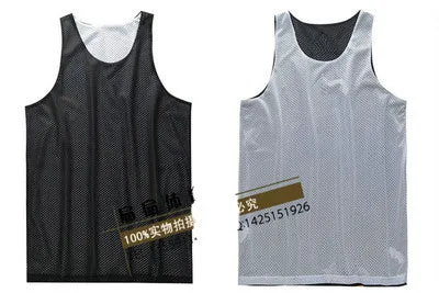 Double-sides Wearing Ultra-light Breathable Basketball Jersey Reversible Sport Jerseys Big Size Training Jersey Gym Jerseys