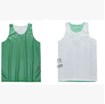 Double-sides Wearing Ultra-light Breathable Basketball Jersey Reversible Sport Jerseys Big Size Training Jersey Gym Jerseys