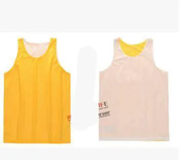 Double-sides Wearing Ultra-light Breathable Basketball Jersey Reversible Sport Jerseys Big Size Training Jersey Gym Jerseys