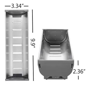 DROS New Cutlery Storage Tray Box Fit Drawer Utensil Divider Stainless Steel Organizer Dimension: 25.2 X 8.4 X 5.8cm