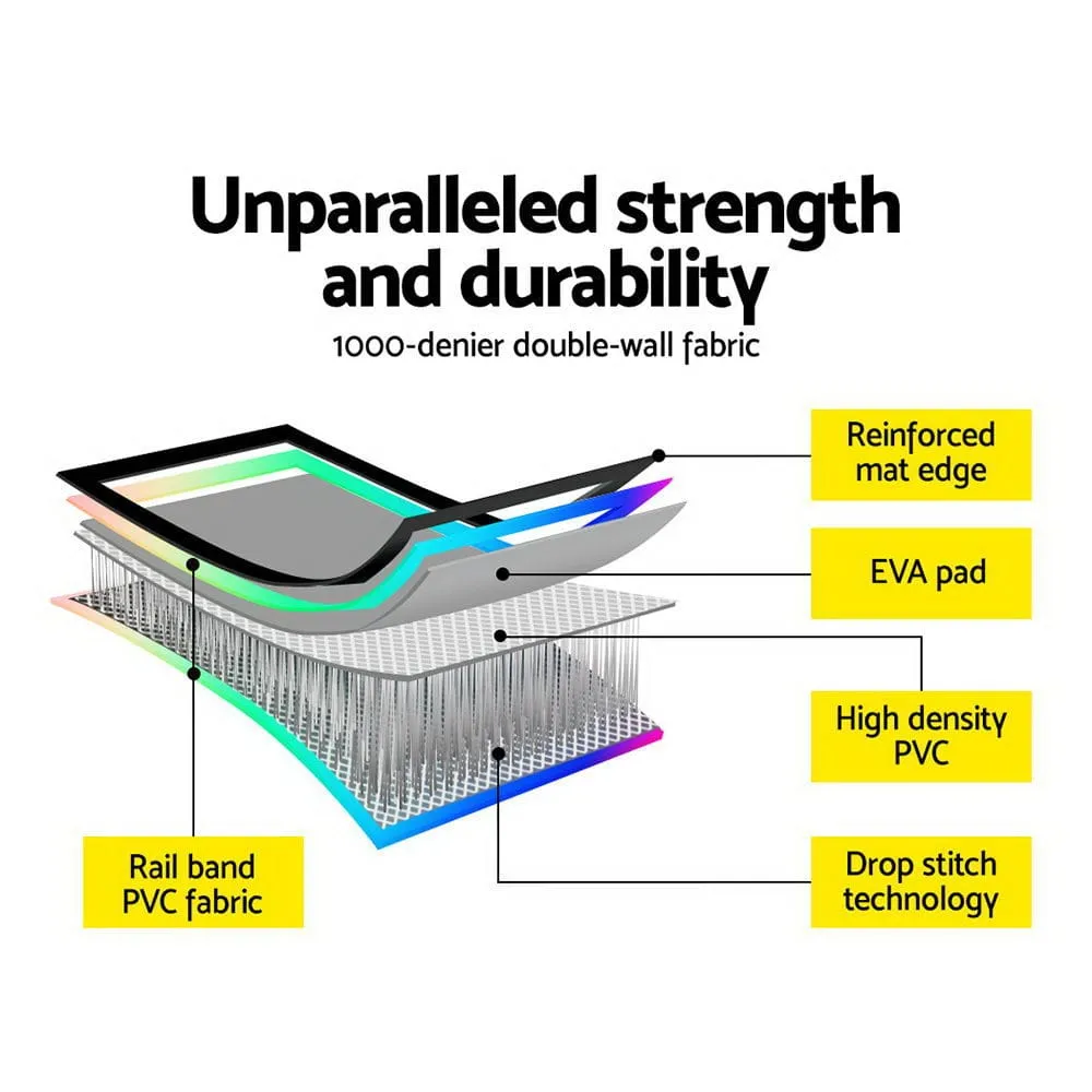 E FIT 4X1X0.2M Air Track Inflatable Tumbling Mat Gymnastics Yoga Mat [ONLINE ONLY]