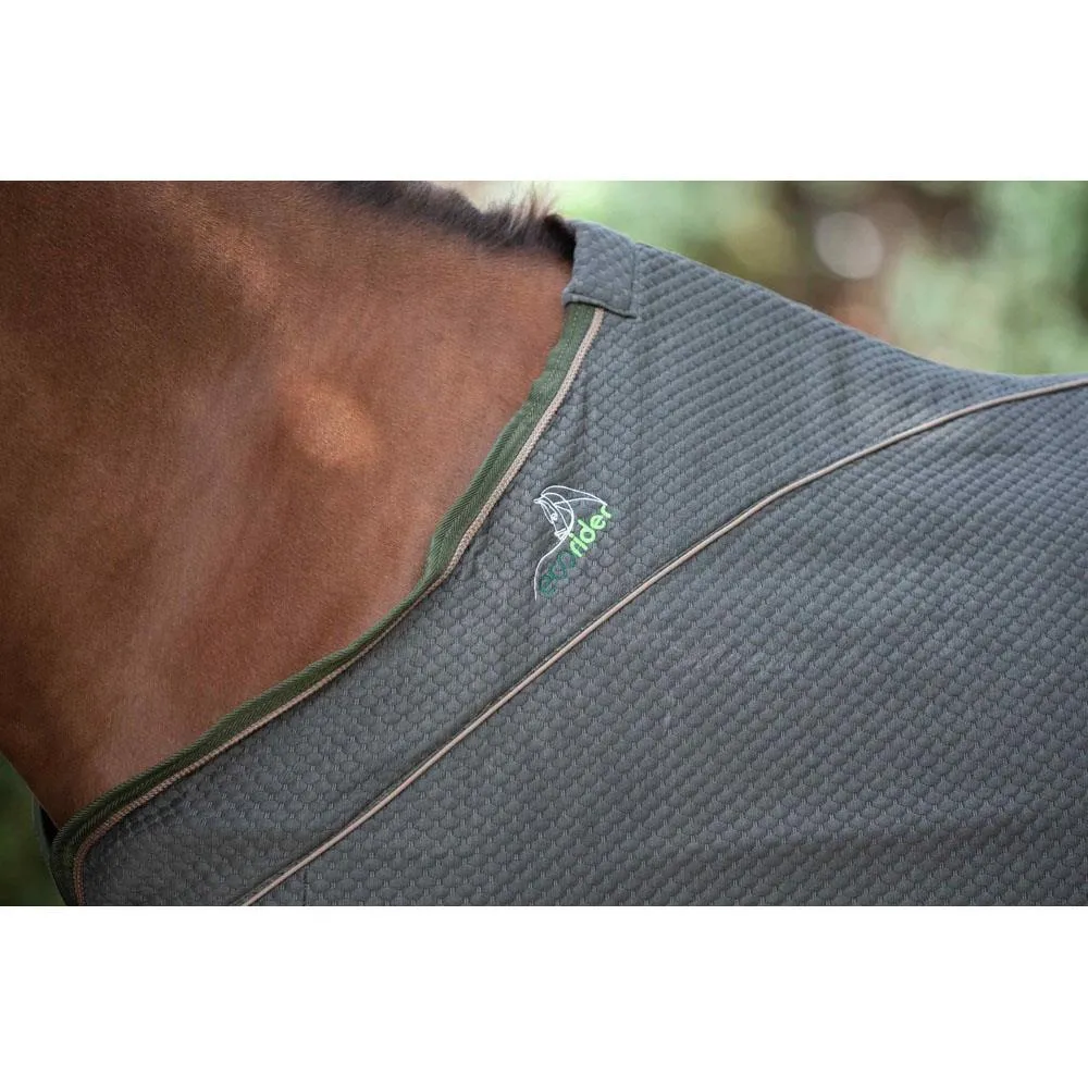 Eco-Friendly Bamboo Horse Show Rug with Flower Detail