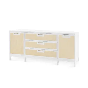 ELLA 3-DRAWER & 2-DOOR CABINET, WHITE