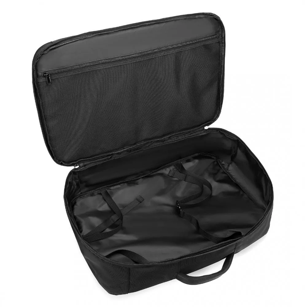 Em2207 - Kono Multifunctional Portable Travel Backpack Cabin Luggage Bag - Black