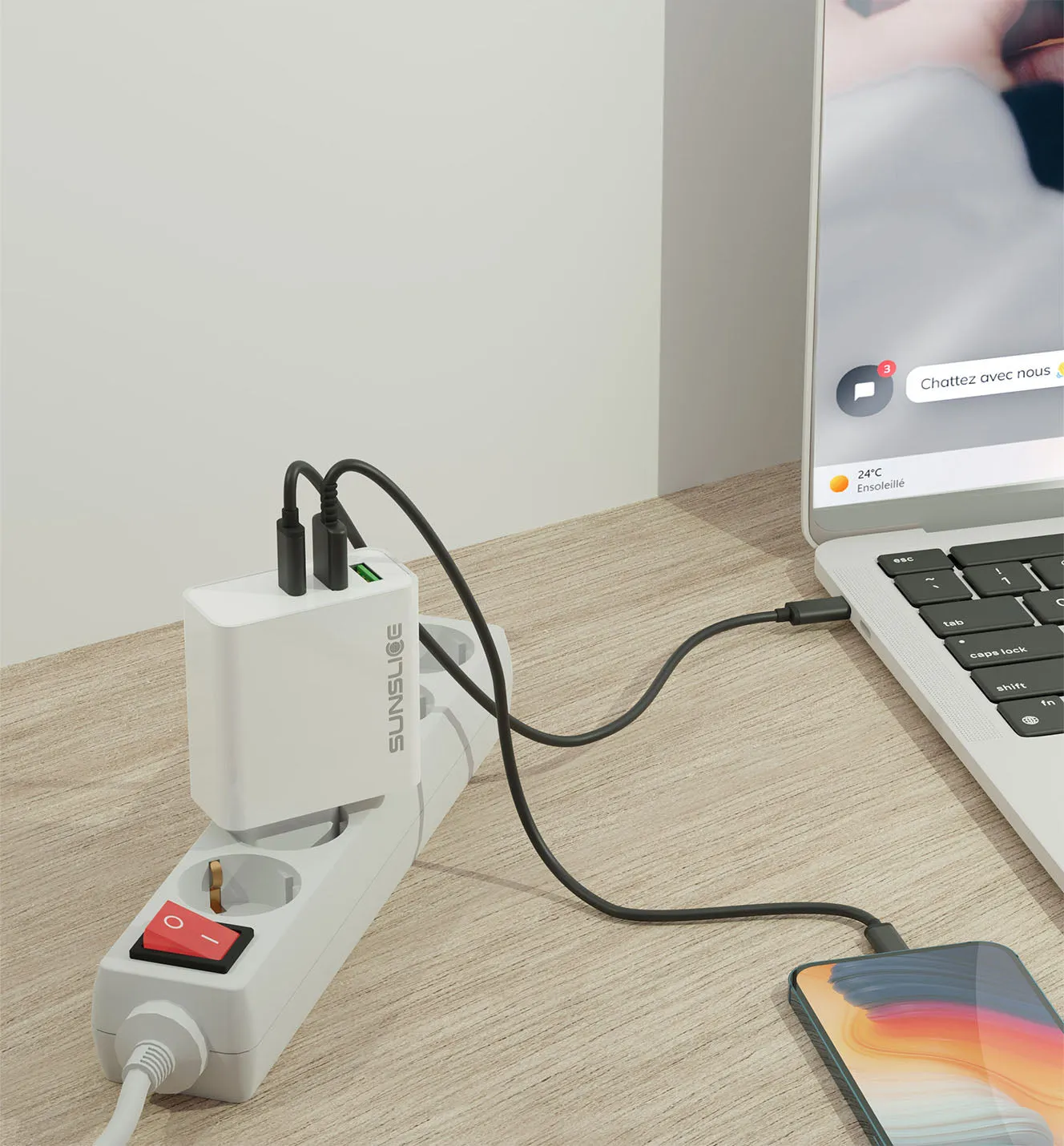 Emperion 65 Watts - USB-C Laptop and Power Bank Charger