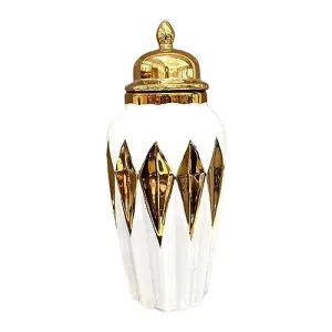 Enakshi Ginger Jar with Lid Decor Ceramic Jar Vase for Dorm Drawing Room Anniversary Small|Home & Garden | Home D?©cor | Other Home D?©cor