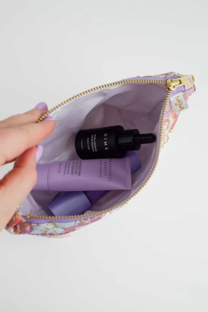 English Rose Canvas Stash Toiletry Bag