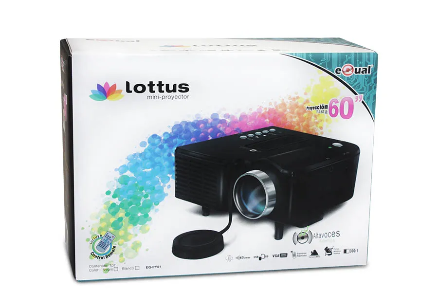 Equal Mini Proyector 40 Lúmenes Blanco