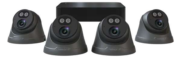 ESP RC24KD4G Rekor IP 24/7 IP PoE 2MP 4 Channel 4 Grey Camera Dome Kit 1TB