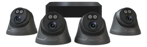 ESP RC24KD4G Rekor IP 24/7 IP PoE 2MP 4 Channel 4 Grey Camera Dome Kit 1TB
