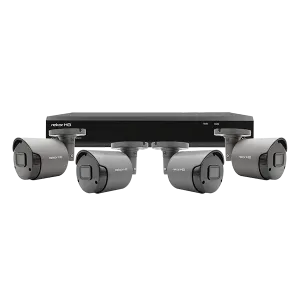 ESP RHD4KB4G Rekor HD 4 Channel HD 500GB 4x Grey Bullet Camera Kit