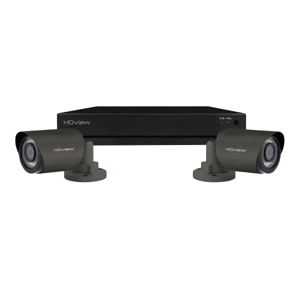 ESP SHDV4KB2G HDview 4MP Super HD 4 Channel 500GB 2x Grey Bullet Camera Kit
