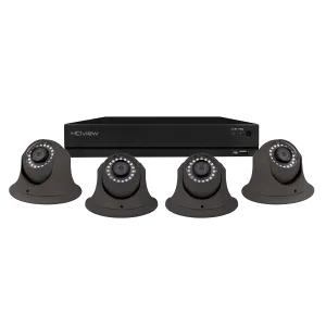ESP SHDV8KD4G8TB HDview 4MP Super HD 8 Channel 8TB 4x Grey Dome Camera Kit