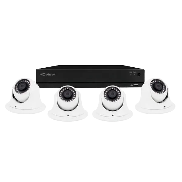 ESP SHDV8KD4W HDview 4MP Super HD 8 Channel 1TB 4x White Dome Camera Kit