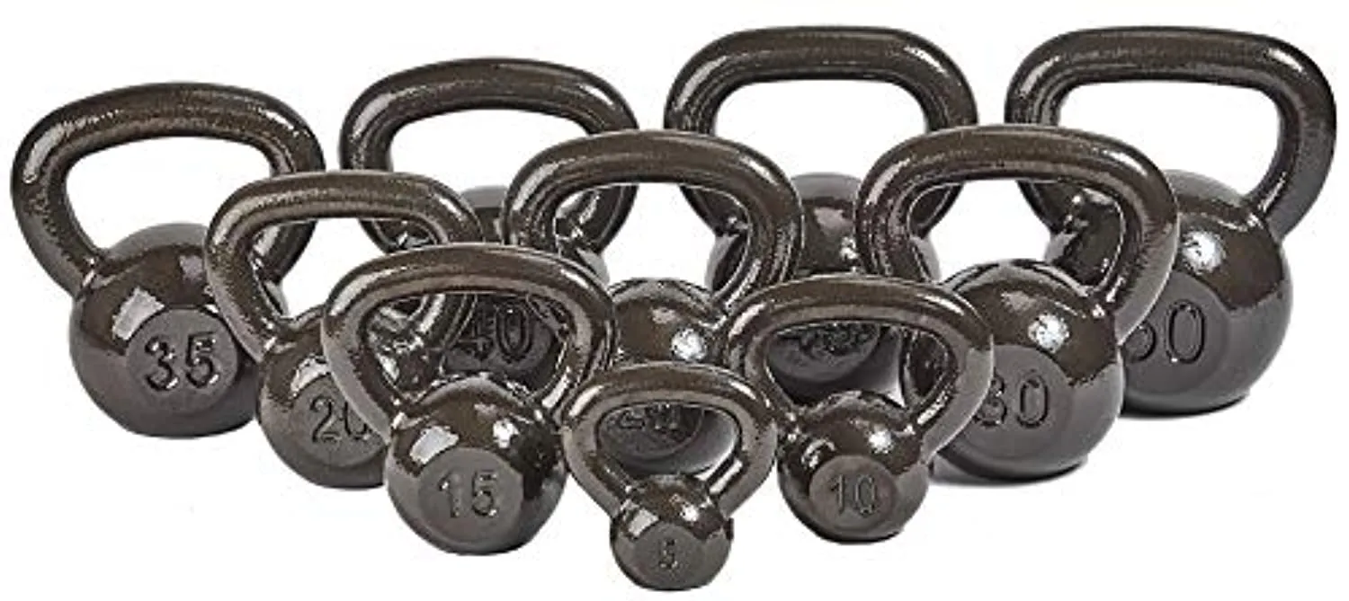 Everyday Essentials All-Purpose Solid Cast Iron Kettlebell