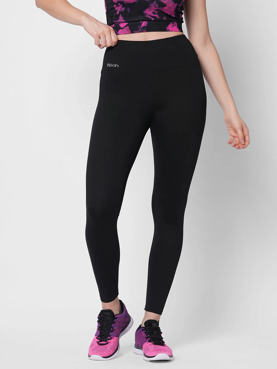 Everyday high waist core black tights