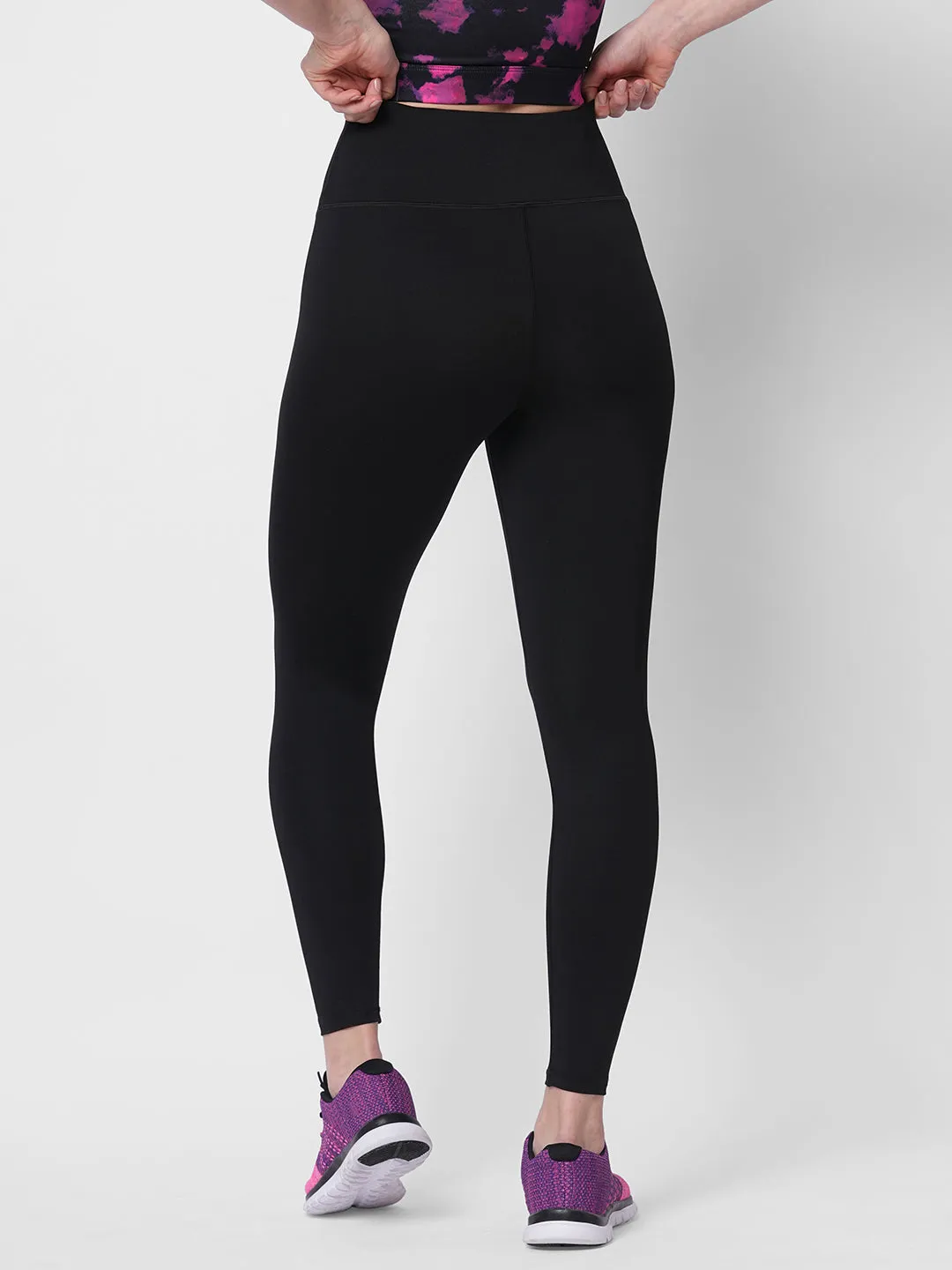 Everyday high waist core black tights