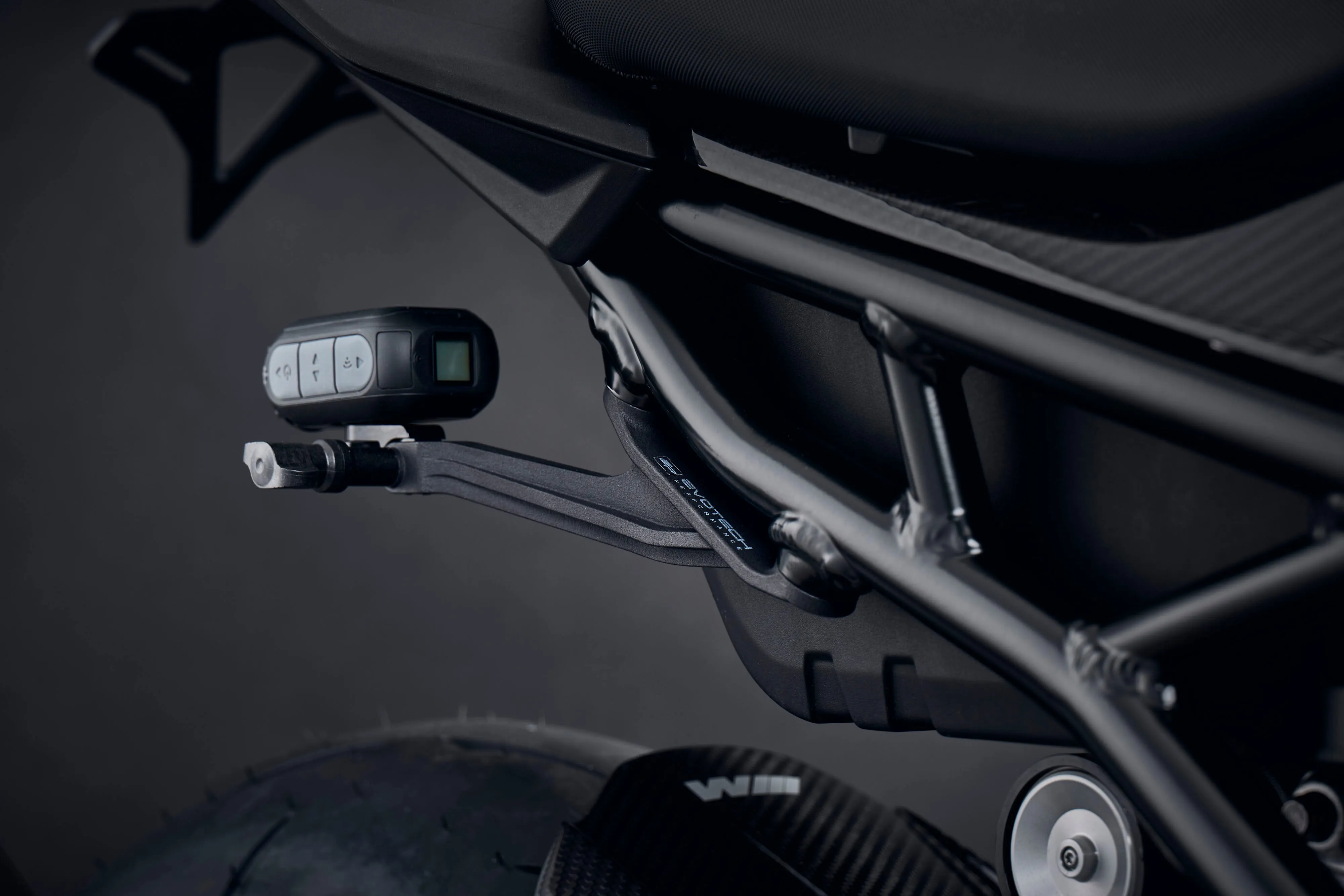 Evotech Footpeg Rear facing Action Camera Mount - BMW M 1000 RR (2023-2024) (Right-hand Side)