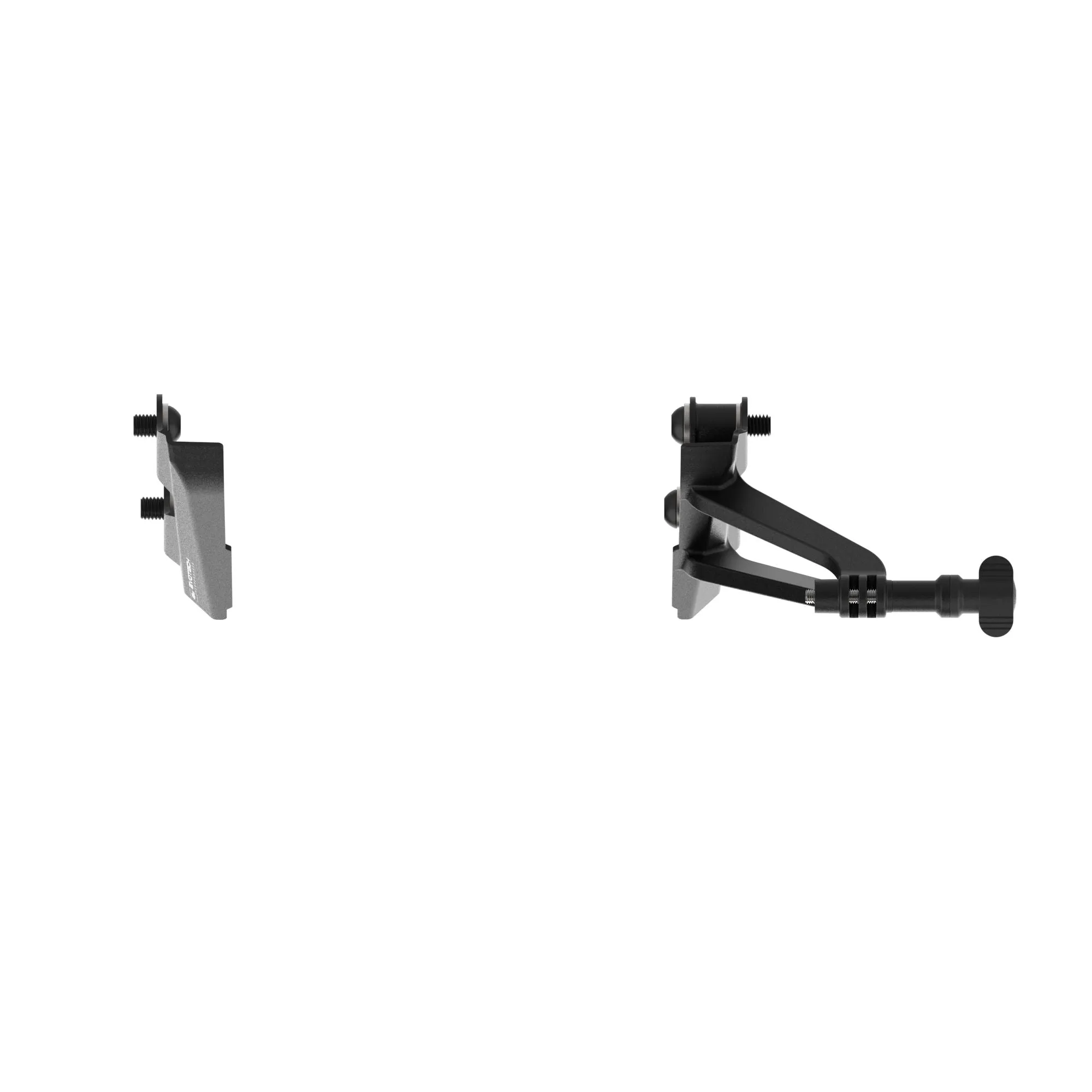 Evotech Footpeg Rear facing Action Camera / Pillion Peg Cover Mount  -  Triumph Street Triple 765 R (2023 ) (Right-hand Side)