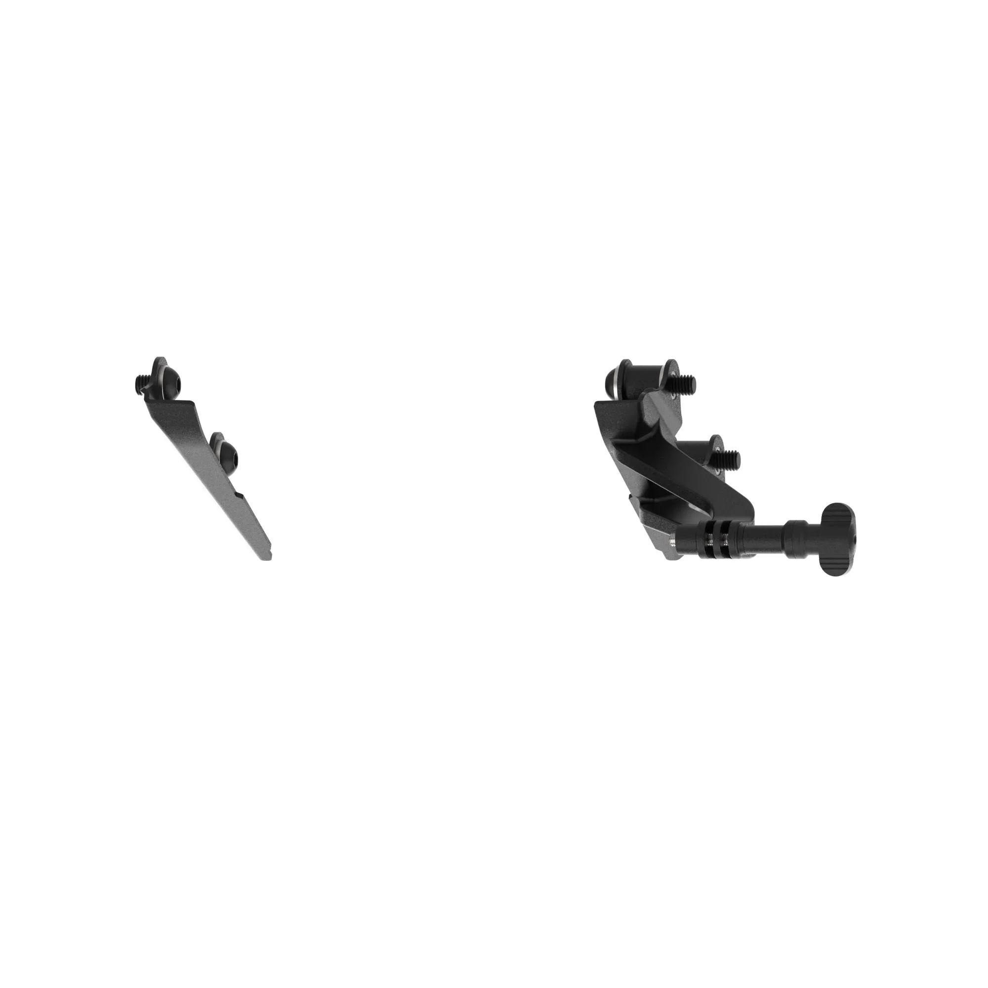 Evotech Footpeg Rear facing Action Camera / Pillion Peg Cover Mount  -  Triumph Street Triple 765 R (2023 ) (Right-hand Side)