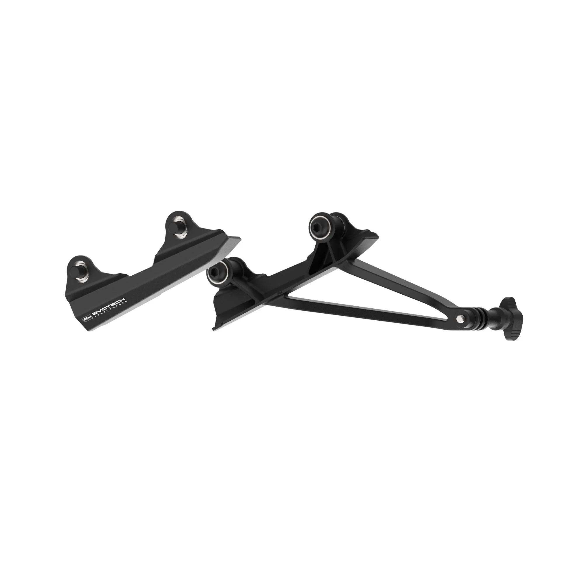 Evotech Footpeg Rear facing Action Camera / Pillion Peg Cover Mount  -  Triumph Street Triple 765 R (2023 ) (Right-hand Side)
