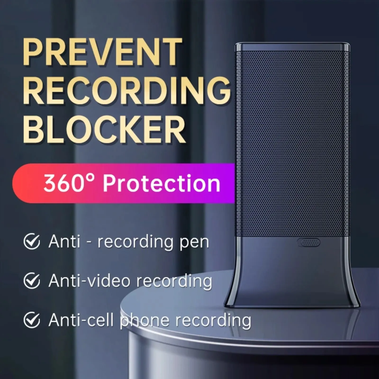F-12 Anti Recording Monitoring Eavesdropping Ultrasound Microphone Prevention Guard