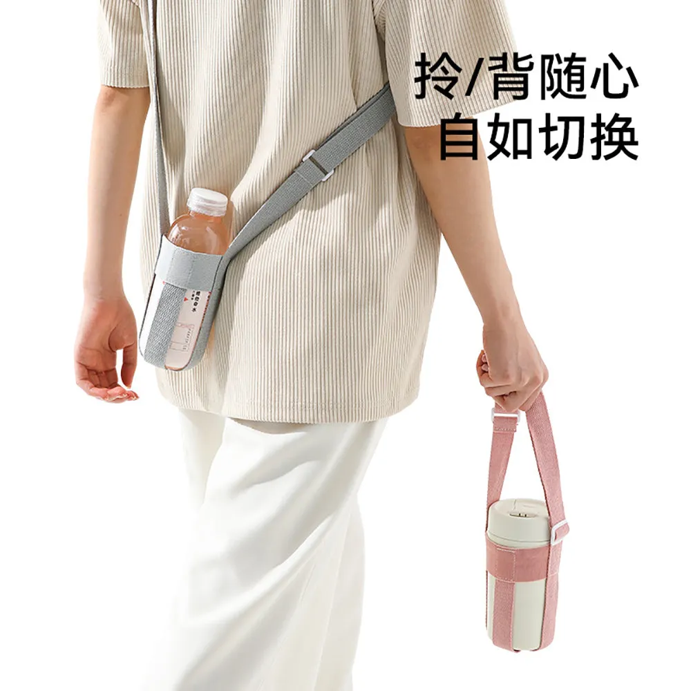 FaSoLa Portable Drink Bottle Strap - Pink