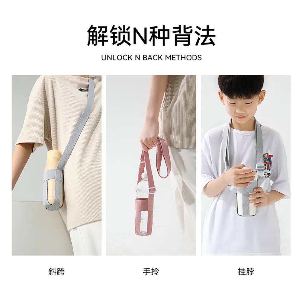 FaSoLa Portable Drink Bottle Strap - Pink
