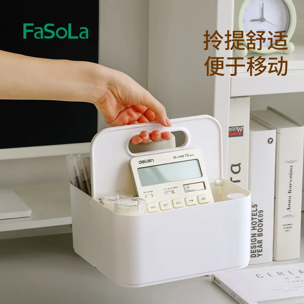 FaSoLa Portable Square Storage Box - White