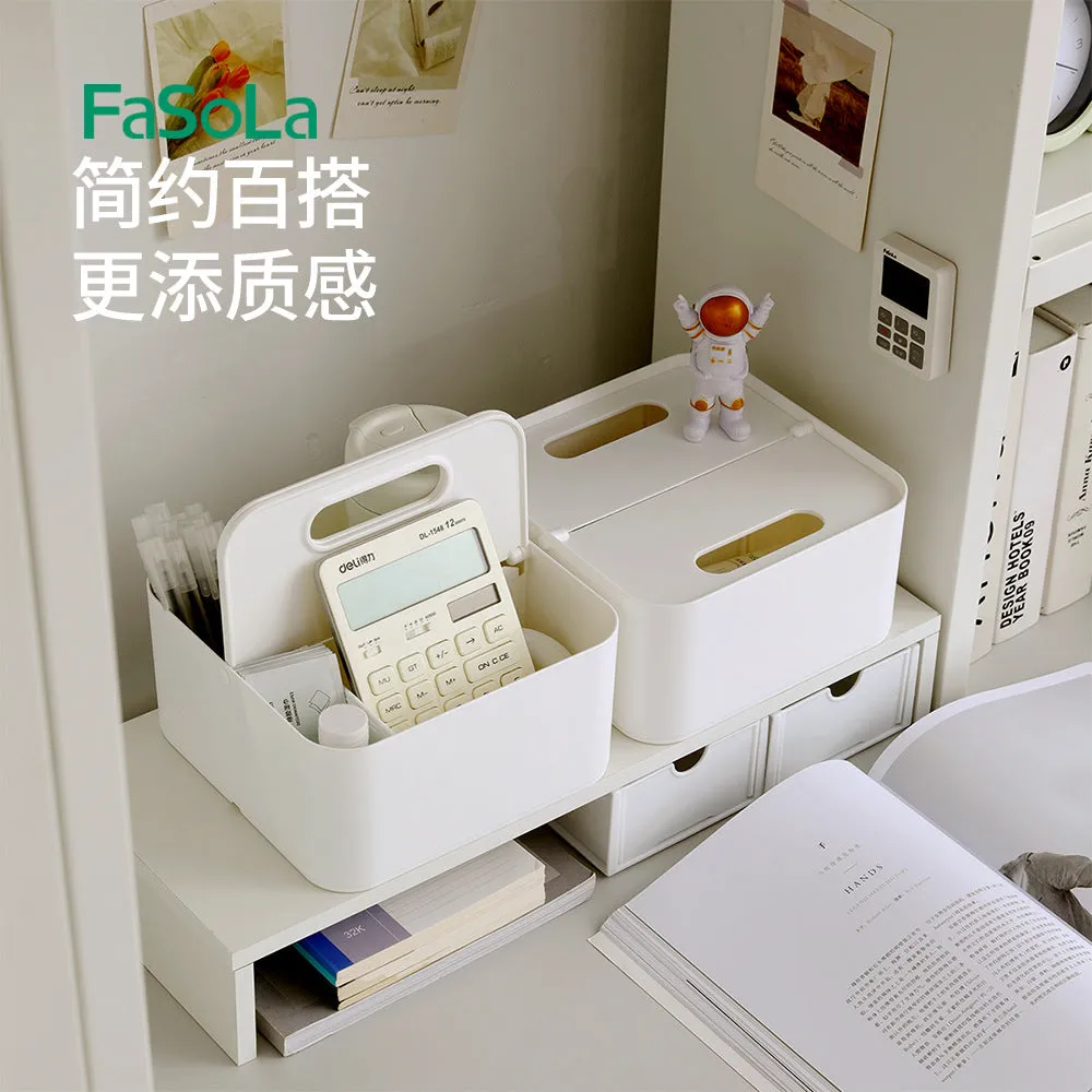 FaSoLa Portable Square Storage Box - White