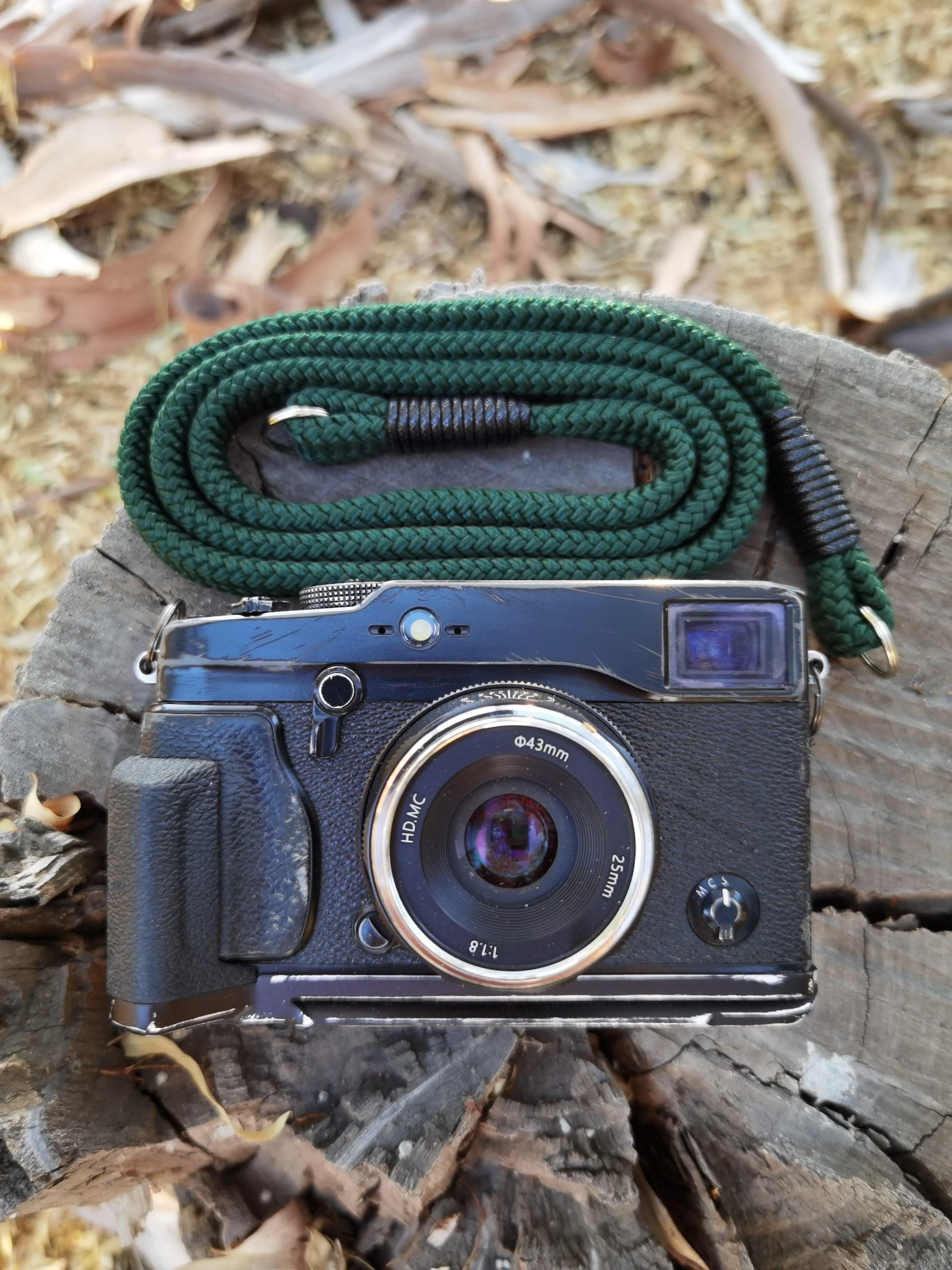 Flat Forest Green Acrylic Camera Strap SE