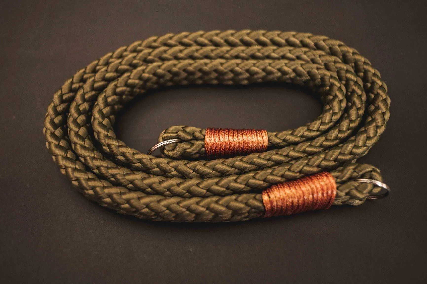 Flat Olive Acrylic Camera Strap