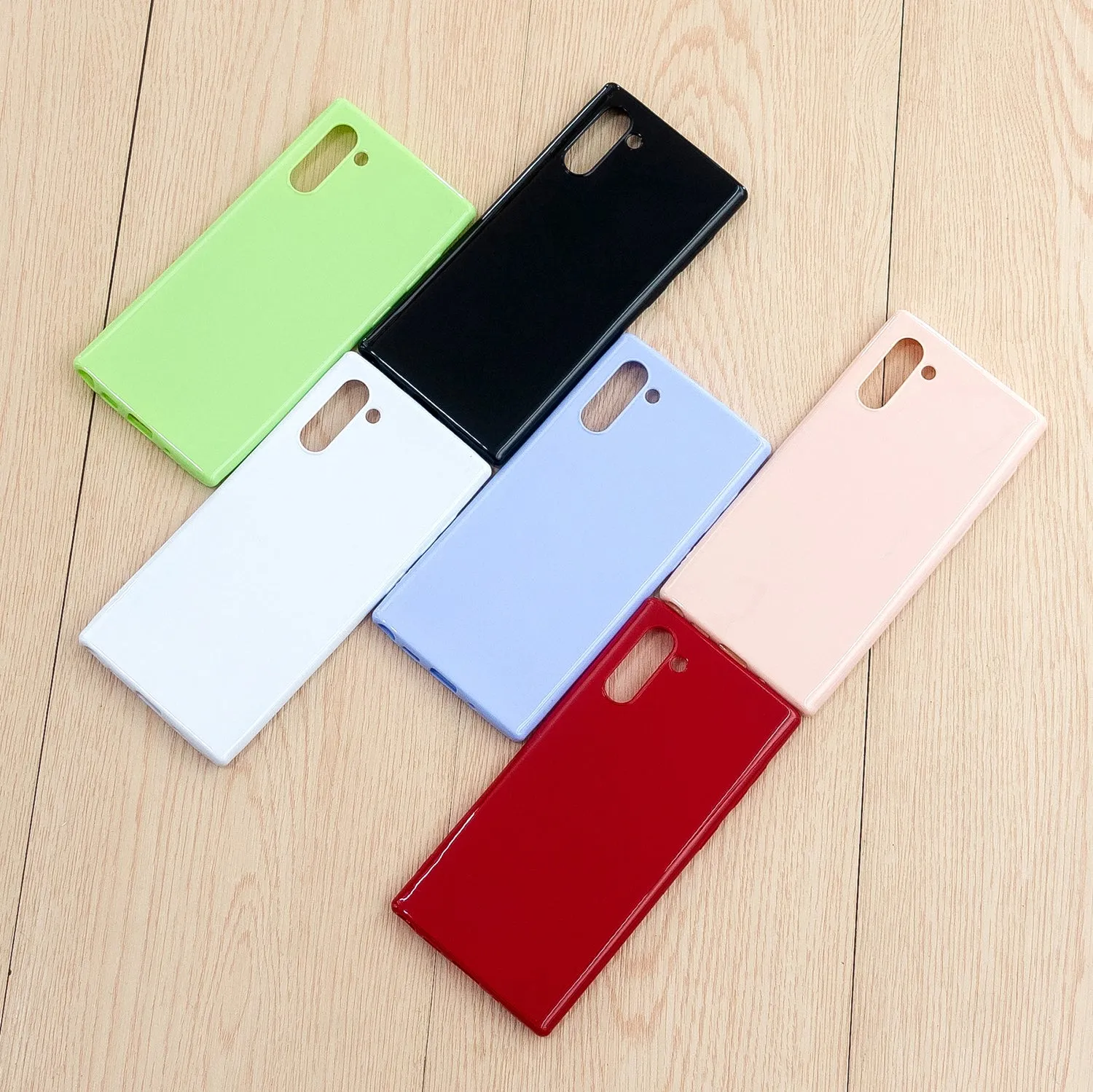 For Samsung Note 10/10 Pro Cellphone Cover TPU Phone Case Simple Profile Classic Design Shock-proof Shell Milk white