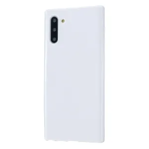 For Samsung Note 10/10 Pro Cellphone Cover TPU Phone Case Simple Profile Classic Design Shock-proof Shell Milk white
