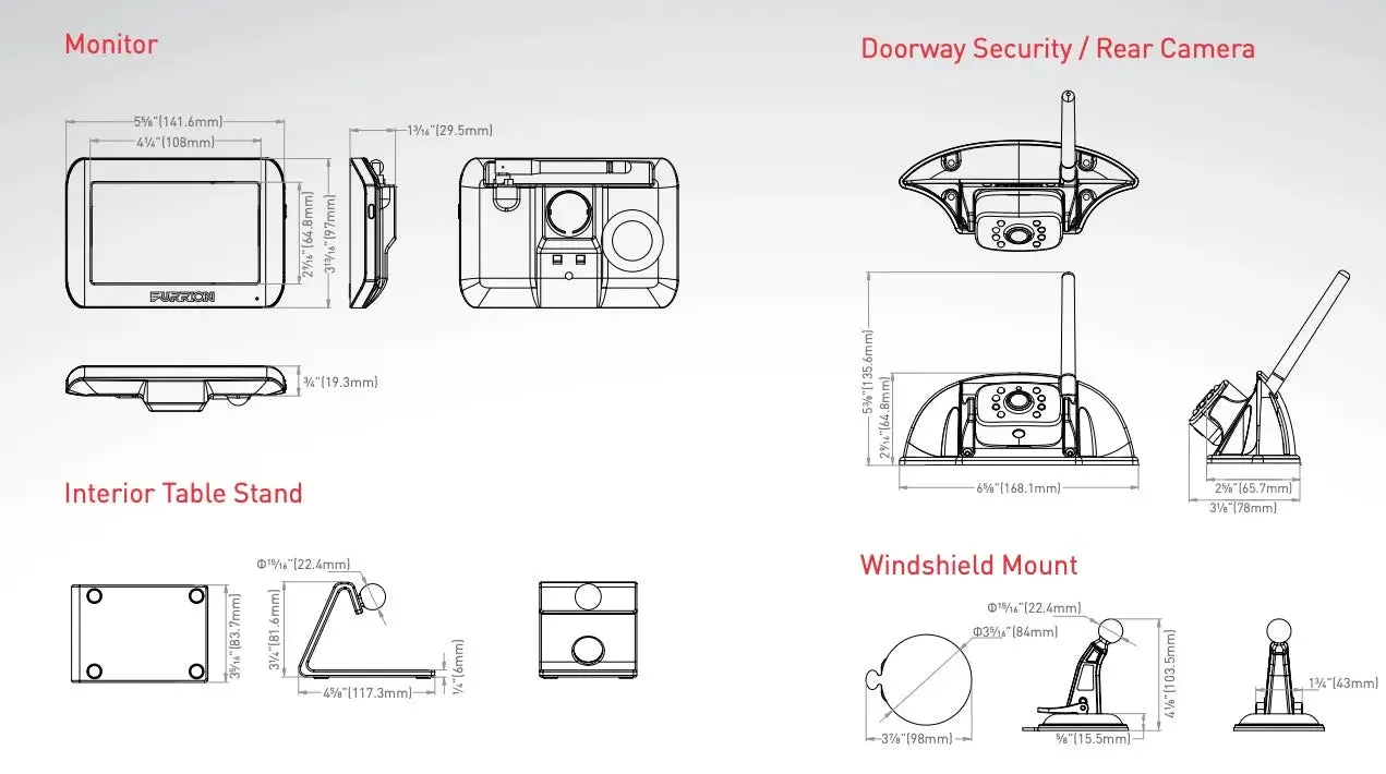 Furrion Vision S Rear-Vision Camera and 5" Display Digital Wireless
