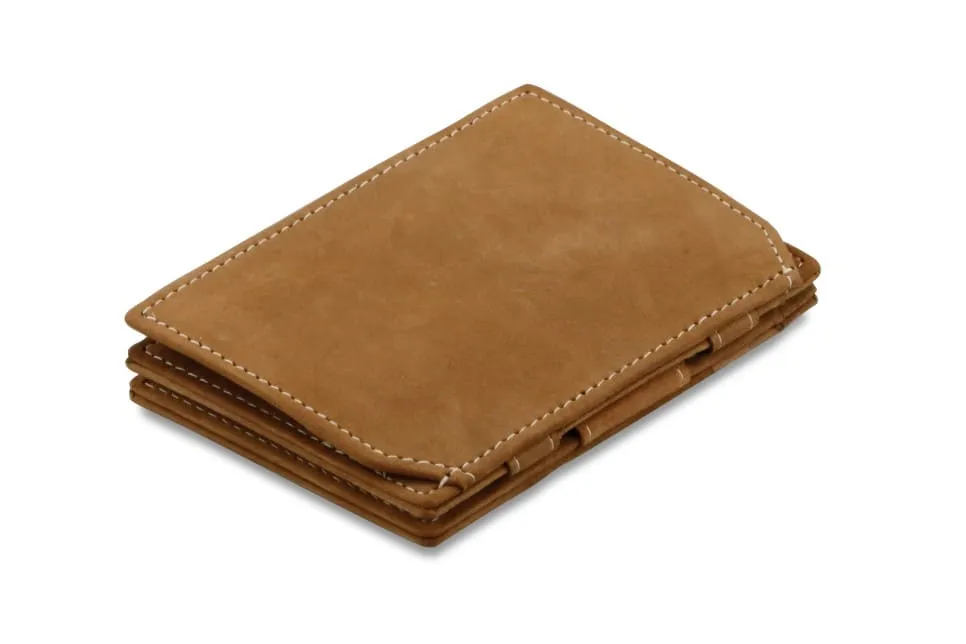 Garzini RFID Leather Magic Coin Wallet Vintage
