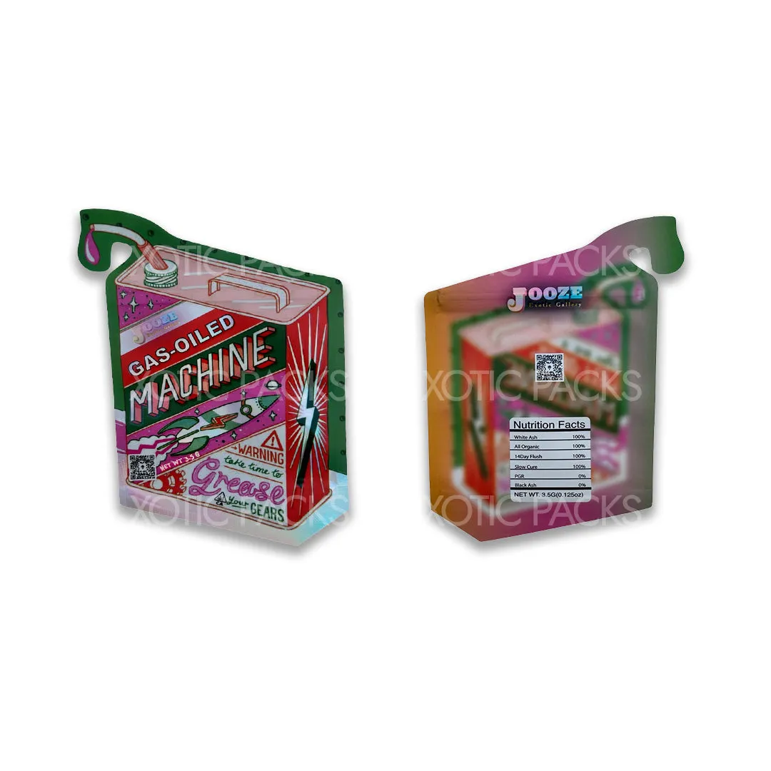 Gas Oiled Machine Mylar Bag 3.5 Grams