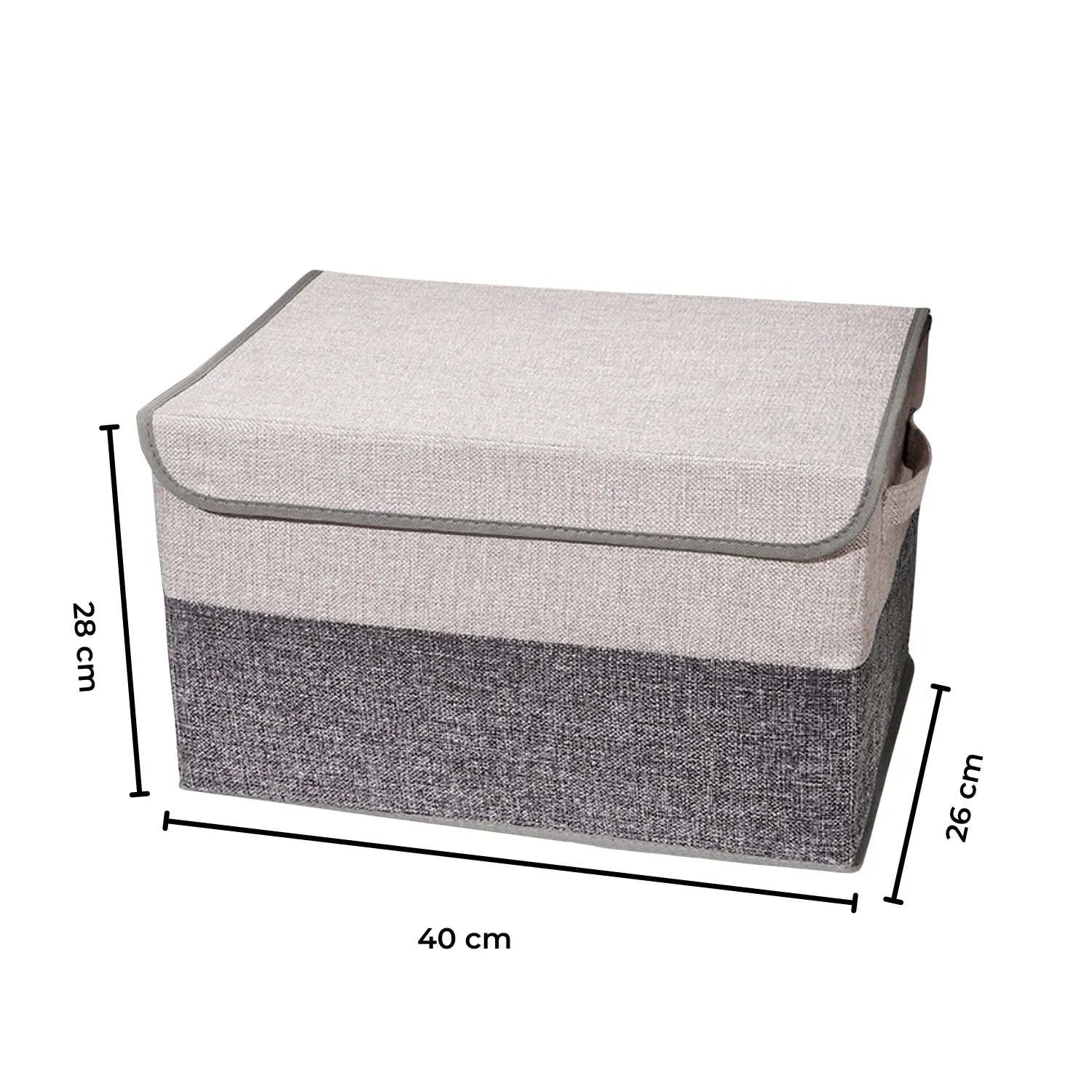 GOMINIMO 2 Pack 29L Foldable Storage Organizers (Gray   Beige)