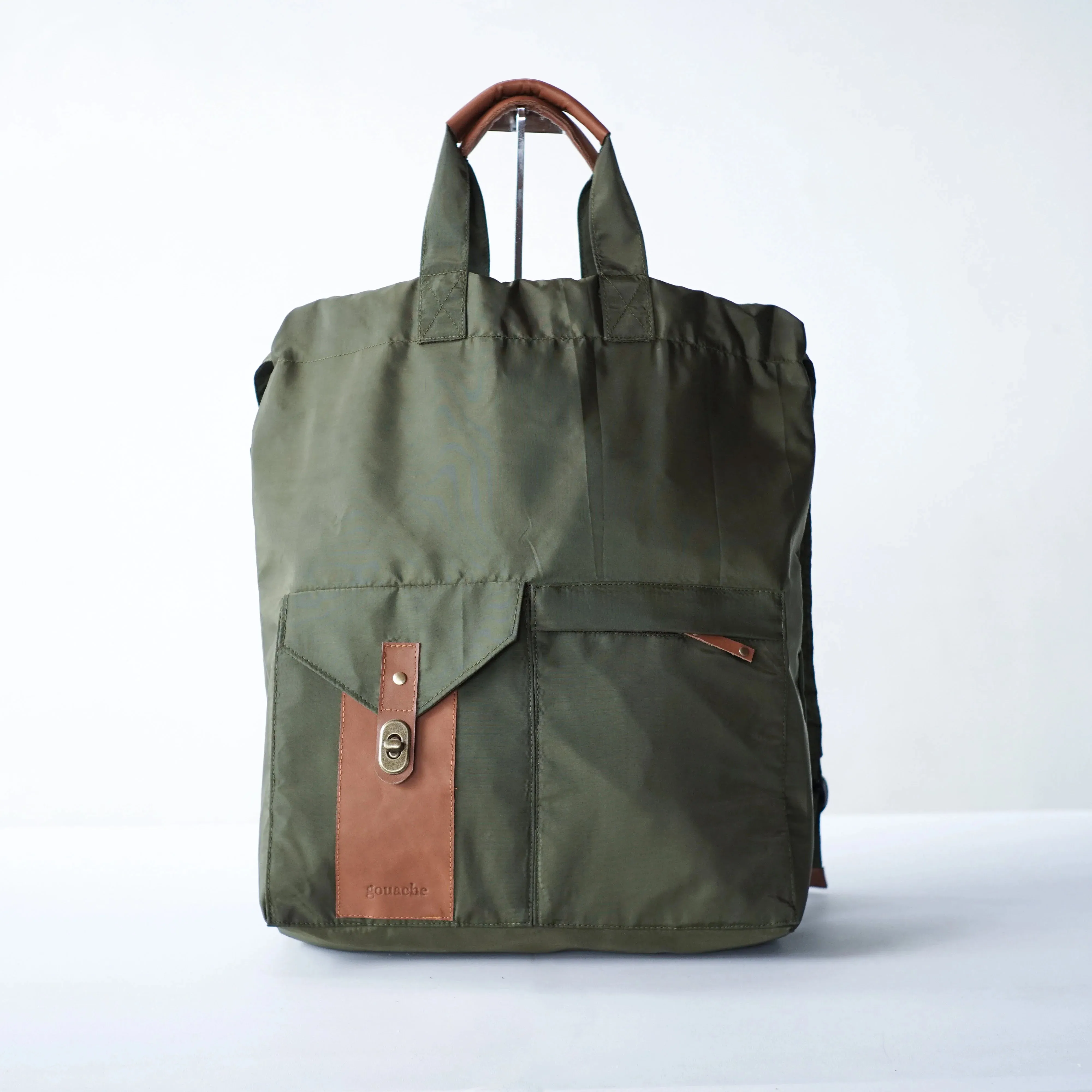 Gouache Rumi Unwaxed Canvas Knapsack/Tote Bag