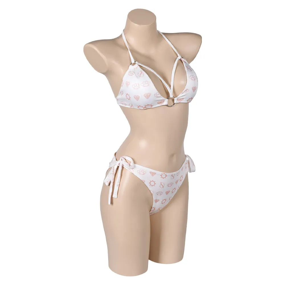 Grand Theft Auto VI Lucia GTA Game Character Original Sexy White Bikinis Swimsuit Swimwear Halloween Carnival Suit